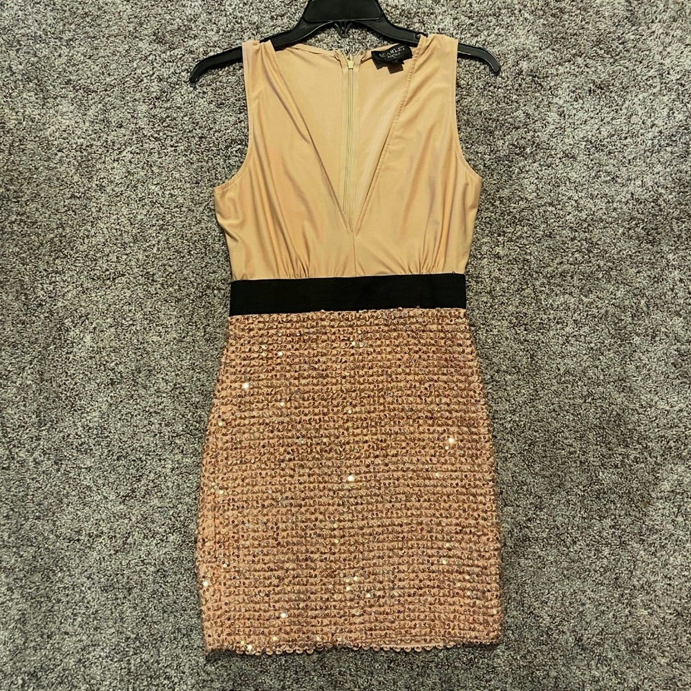 SCARLET ROCKS amazing sequin skirt party dress size 10